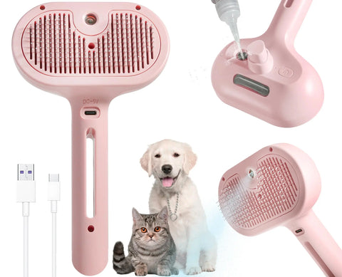 Electric Pet Hair Comb – Steam Grooming Brush