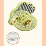 Clouds Shape Bird Mirror With Perch Save Space Sturdy Bird Mirror Toy with Feeding Box Parrots Feeders Boredom Relief