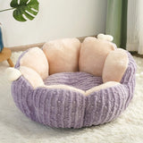 Plush Flower Cat Bed
