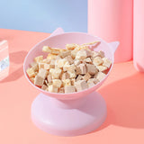 High-Footed Slanted Cat Bowl – Elevated Pet Feeding Dish