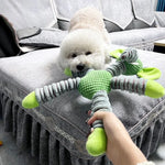 Indestructible Squeaky Dog Toy – Plush Animal Shape, Durable Chew for Large Dogs, Puppy Dental Training & Teeth Care