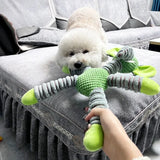 Indestructible Squeaky Dog Toy – Plush Animal Shape, Durable Chew for Large Dogs, Puppy Dental Training & Teeth Care