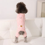Winter Fleece Warm Dog Jumpsuit Winter