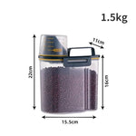 Pet Food Storage Container with Measuring Cup