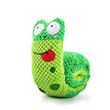 Interactive Dog Puzzle Feeder Toy – Durable Plush Snail with Squeaker, Foldable & Chew-Resistant
