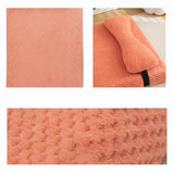 Warm Plush Dog Bed with Pillow – Removable Washable Cover for Cats & Dogs