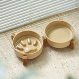 Cute Japanese Style Pet Ceramic Bowl Anti Rollover