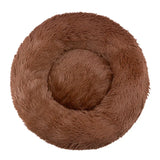 Round Plush Pet Bed – Soft Winter Sleeping Nest for Cats & Dogs