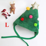 Christmas Dog Costume with Hat and Scarf