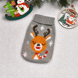 Christmas Deer Pet Sweater – Warm Knitted Costume for Small Dogs & Cats