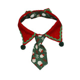 Christmas Pet Tie Collar – Festive Bow Bib for Cats & Small Dogs, Cute Holiday Party Accessory