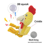 Small Stuffed Dog Chew Toy – Durable Plush, Bite-Resistant with Squeaker & Rattle for Puppies