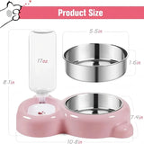 2-in-1 Pet Food and Water Bowl – Leakproof Non-Slip Design