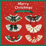 Christmas Lace Pet Collar – Adjustable Festive Scarf for Cats & Small Dogs