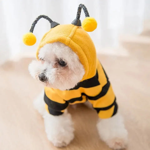 Dog Hoodie Bee Costume for Small Pets