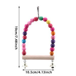 1PC Bird Toy Spiral Cotton Rope Chewing Bar Parrot for climbing and swinging