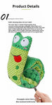 Interactive Dog Puzzle Feeder Toy – Durable Plush Snail with Squeaker, Foldable & Chew-Resistant