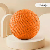 Interactive Sisal Cat Scratching Ball – 10CM Sounding Toy for Kittens | Teeth Cleaning, Anti-Bite & Fun Play