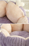 Plush Flower Cat Bed