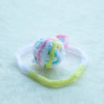 MADDEN Cat Toys Colorful Yarn Balls with Bell for Clawing