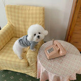 Letter Print Fleece Dog Hoodie