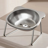 Stainless Steel Cat Bowl – Raised Whisker Fatigue Relief Dish