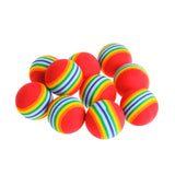 Rainbow EVA Cat Toy Balls – Interactive Chew and Play Set