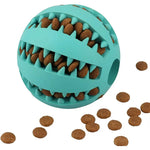 Interactive Chew & Treat Ball – Rubber & Silicone Pet Toy