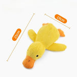 Plush Duck Dog Toy – Bite-Resistant, Sound & Teeth-Grinding Comfort Toy for Small & Large Dogs
