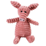 Plush Dog Molar Toy – Corduroy Monkey & Pig with Sound for Teeth Cleaning, Chewing & Play | Durable Toy for Large Dogs