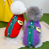 Autumn Winter Dog Coat – Flower Pet Jacket for Small Dogs & Cats