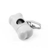 Portable Bone-Shaped Dog Waste Bag Holder with Disposable Bags