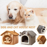 Thickened Pet House – Warm Detachable Bed for Cats & Dogs