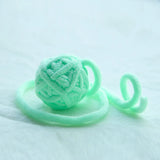 MADDEN Cat Toys Colorful Yarn Balls with Bell for Clawing
