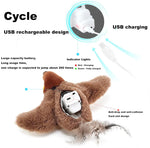 Interactive Cat Toy Flapping Bird with Catnip Rechargeable Simulation