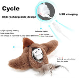 Interactive Cat Toy Flapping Bird with Catnip Rechargeable Simulation