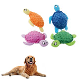 Turtle Plush Dog Toy – Squeaky Crinkle Chew Toy
