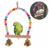 Wooden Bird Swing Toy – Parrot Perch Stand