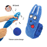 Interactive Dog Puzzle Feeder Toy – Durable Plush Snail with Squeaker, Foldable & Chew-Resistant
