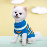 Knitted Dog Sweater – Cozy Autumn/Winter Turtleneck for Small Dogs & Cats