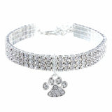 Shiny Crystal Bedazzled Cat Collar