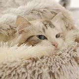 Winter Plush Cat Bed Nest Kennel