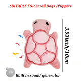 Cute Turtle Dog Toy – Squeaky Plush Puppy