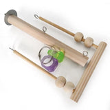Wooden Bird Swing Toy – Parrot Perch Stand