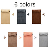 Warm Plush Dog Bed with Pillow – Removable Washable Cover for Cats & Dogs