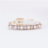 Luxury Pearl & Rhinestone Pet Necklace – Elegant Collar for Cats & Small Dogs