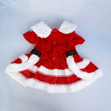 Soft Christmas Santa Dress for Small Pets