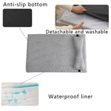 Warm Plush Dog Bed with Pillow – Removable Washable Cover for Cats & Dogs