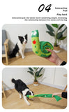 Interactive Dog Puzzle Feeder Toy – Durable Plush Snail with Squeaker, Foldable & Chew-Resistant