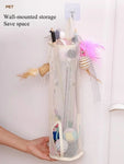 Wall-Mounted Pet Toy Storage Bag – Space-Saving Mesh Organizer for Cat & Puppy Toys